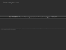 Tablet Screenshot of bemanager.com